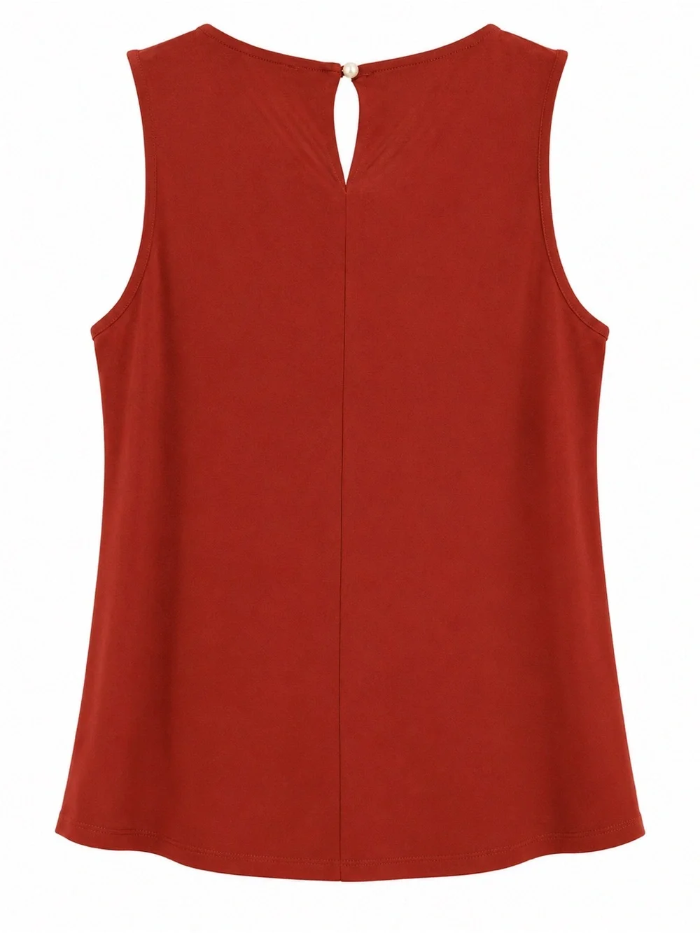 Zenana Outfitters Rust Pleated Sleeveless Camisole